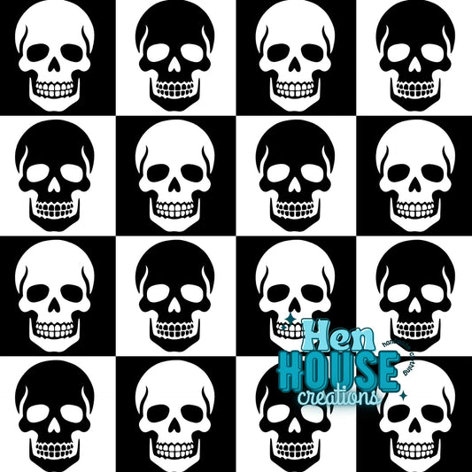 LITTLE BOY Checkered Skull